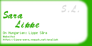 sara lippe business card