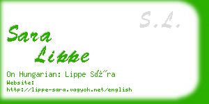 sara lippe business card